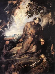 San Francisco de Asís recibiendo los estigmas